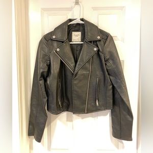 Abercrombie & Fitch Black Leather Jacket
